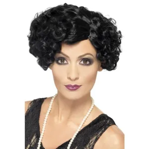 20s Flirty Flapper Wig - Black