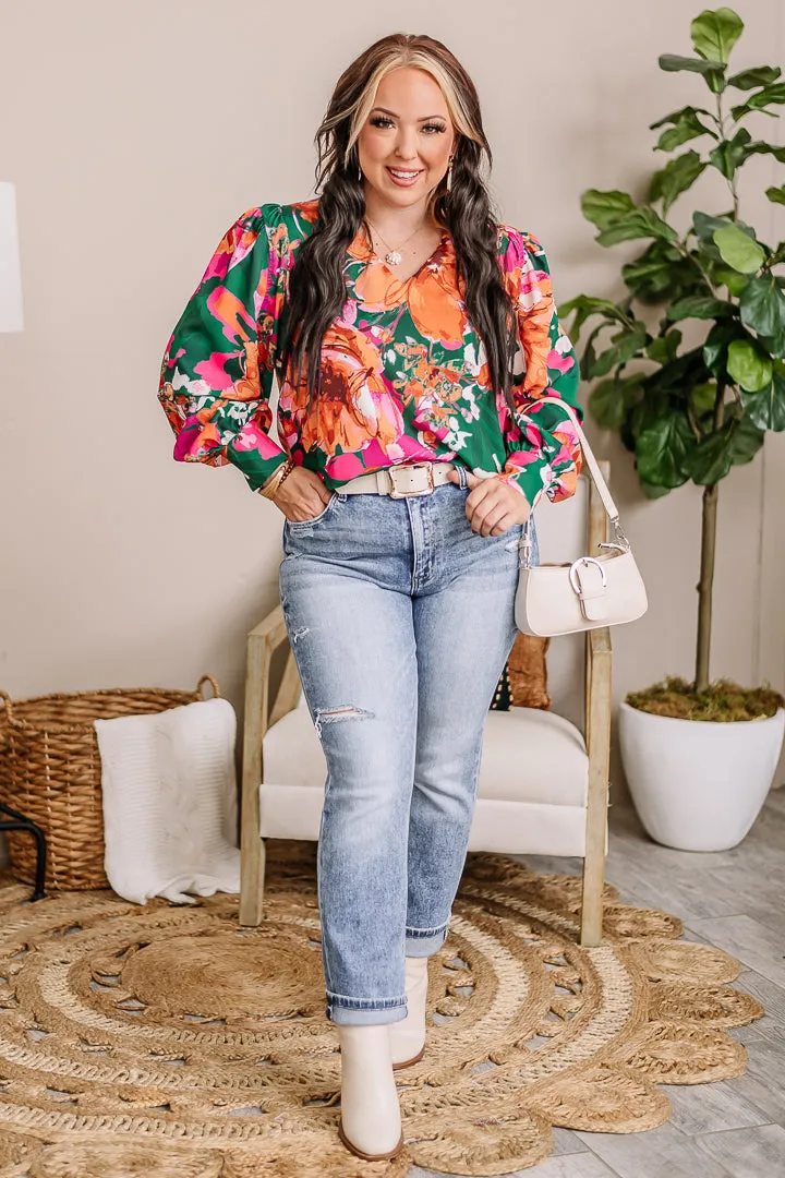 A Pleasant Day Floral Top