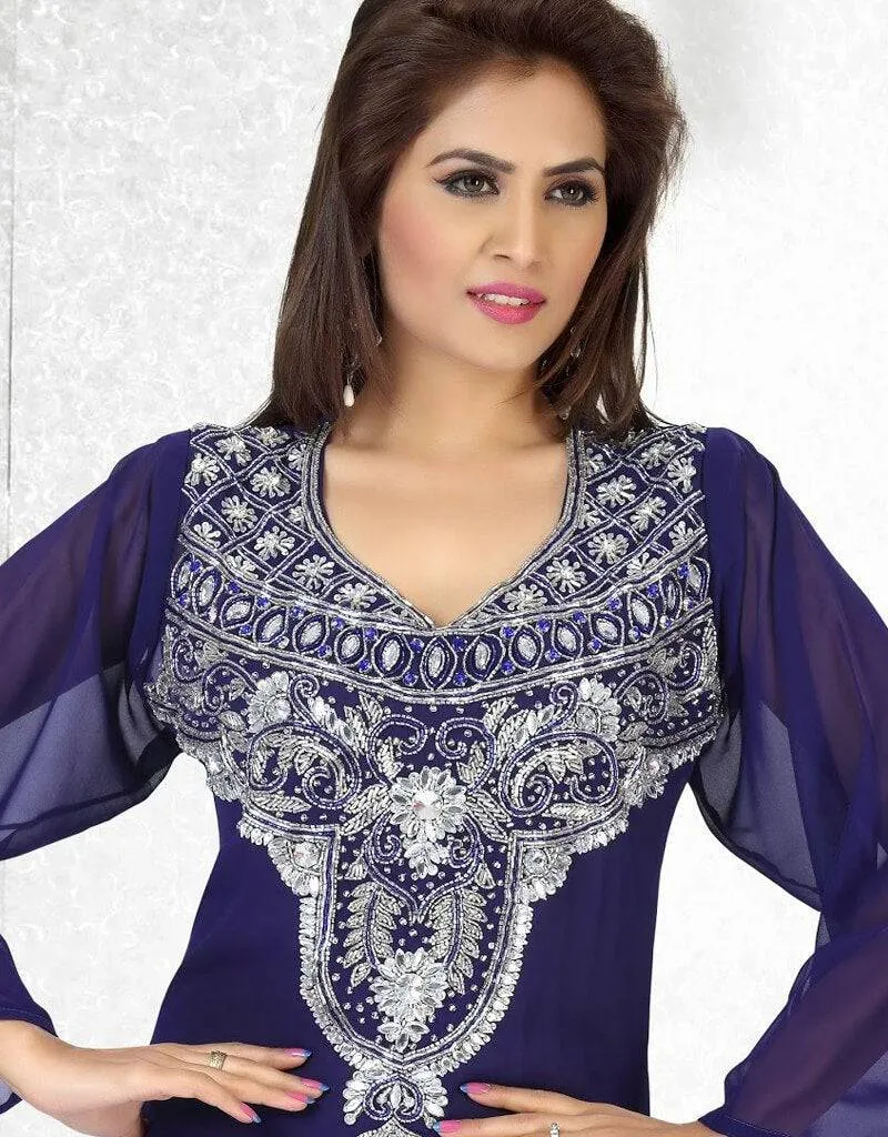 Agreeable Faux Georgette Trendy Short Kaftan