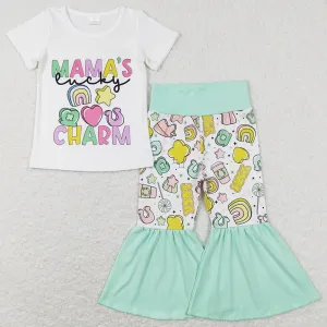 Baby Girls Clothes Mama's Girl Shirts Tops Bell Pants Sets GSPO1047