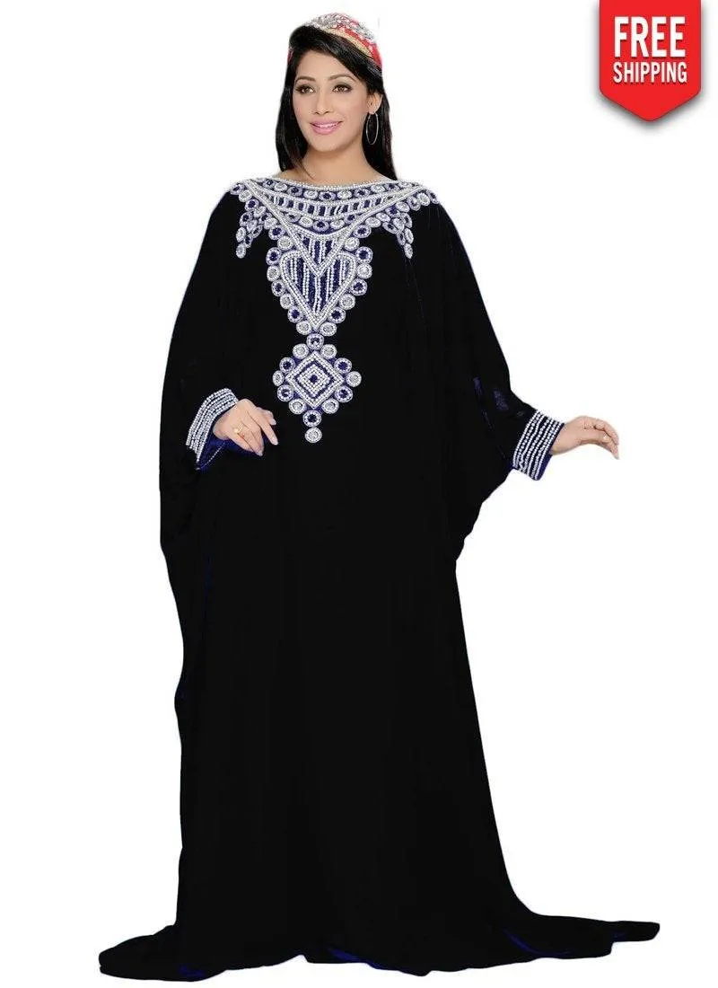 Beautiful Farasha Style Kaftan Hand Embroidery