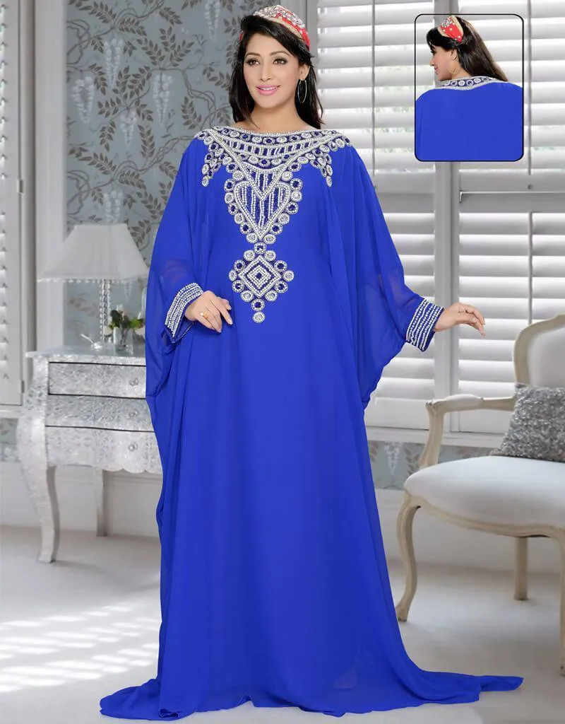 Beautiful Farasha Style Kaftan Hand Embroidery