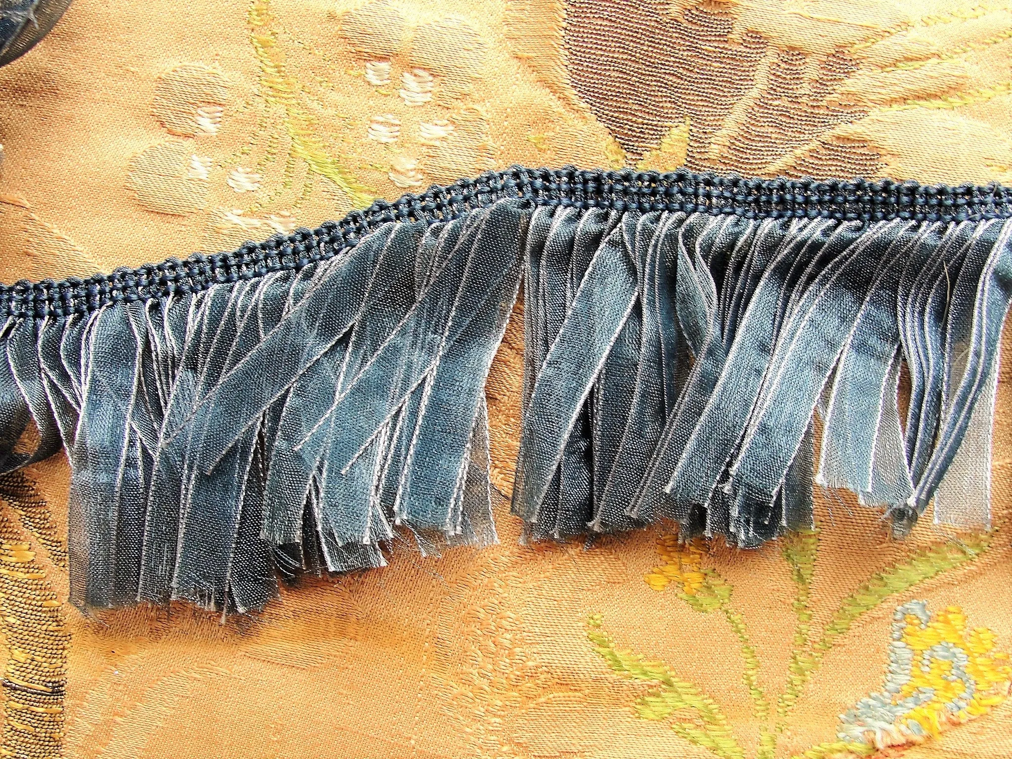 BEAUTIFUL Vintage 1920s Flapper Era Trim, Perfect For Dresses, Hats, Lampshades, Pin Cushion Dolls,Blue Art Deco Trim,Collectible Deco Trims