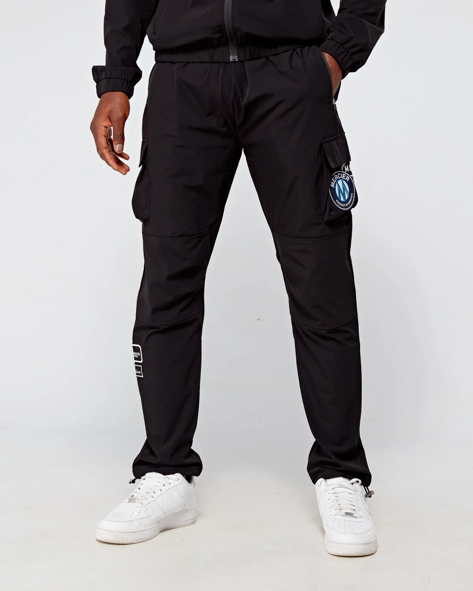 Black Monochrome V2 Badge Cargos