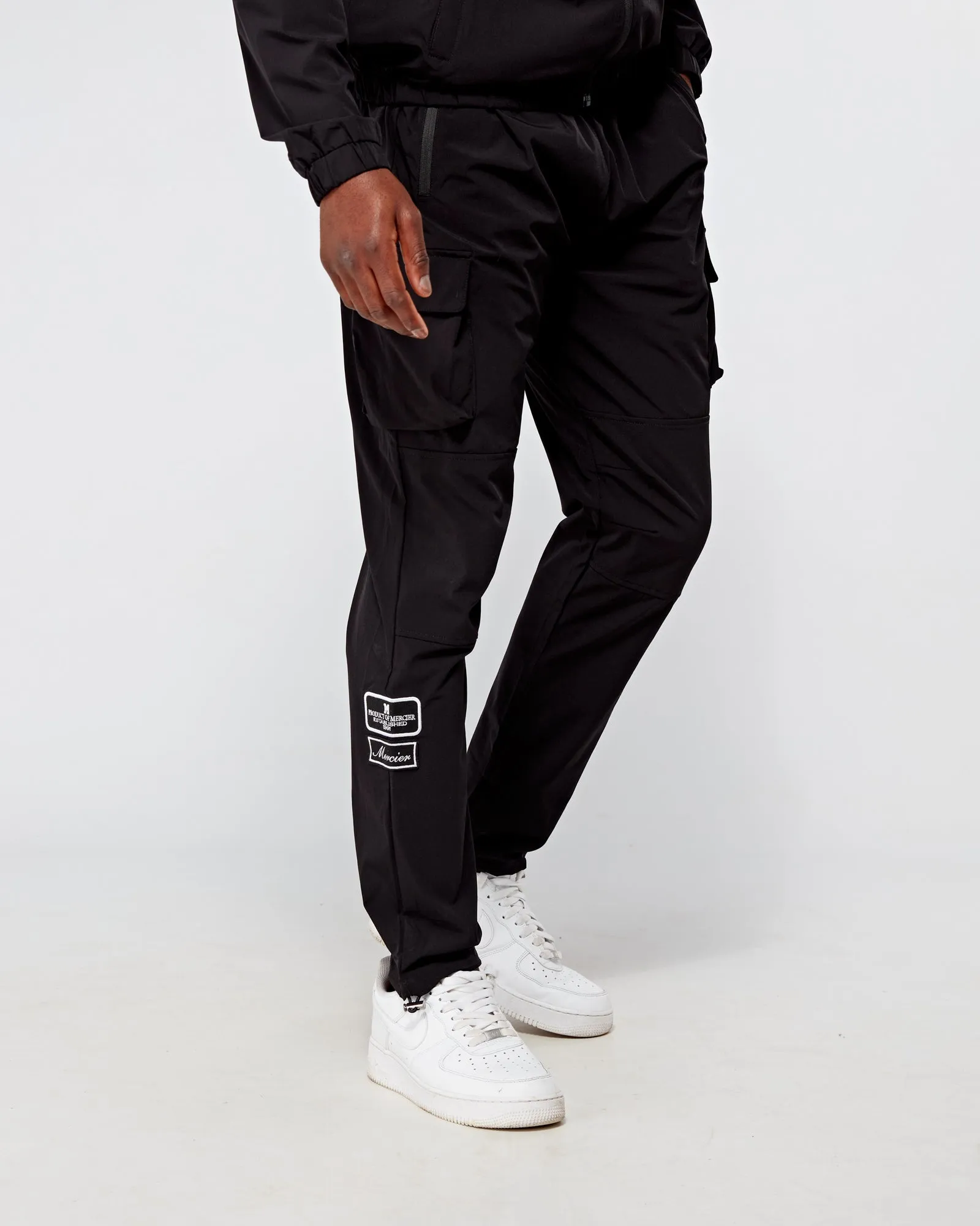 Black Monochrome V2 Badge Cargos