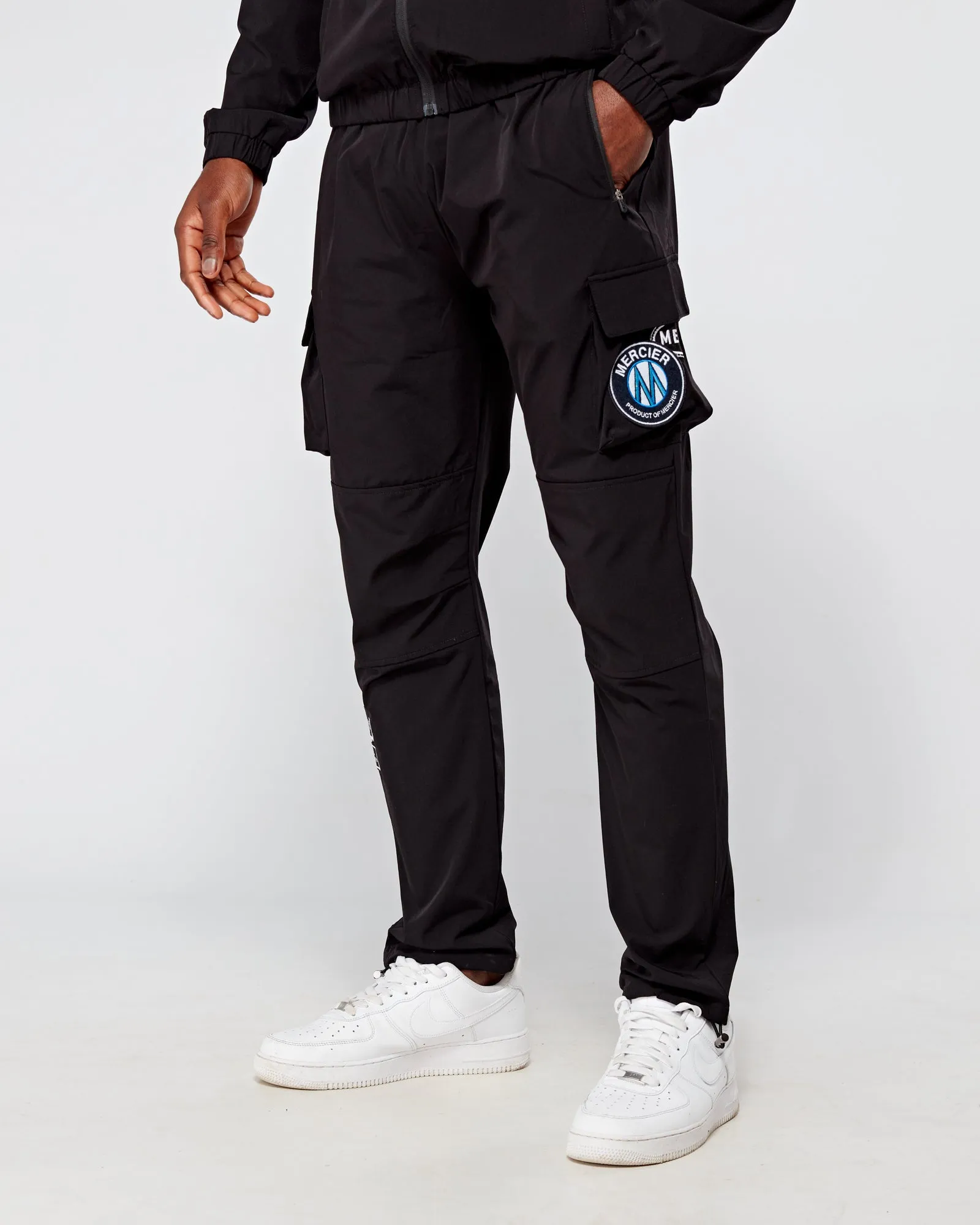 Black Monochrome V2 Badge Cargos