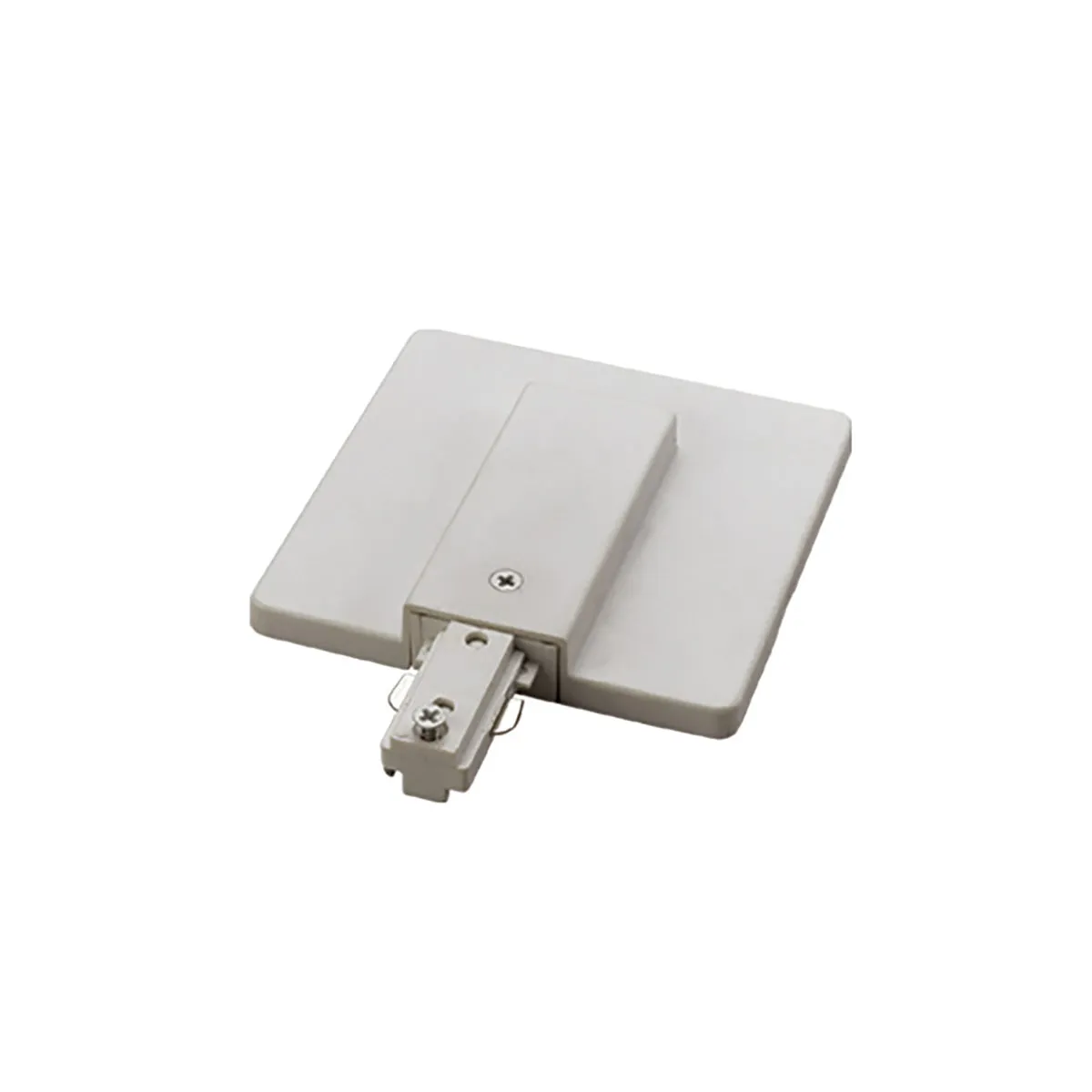 Cal Track Live End with Outlet Box Cover in White