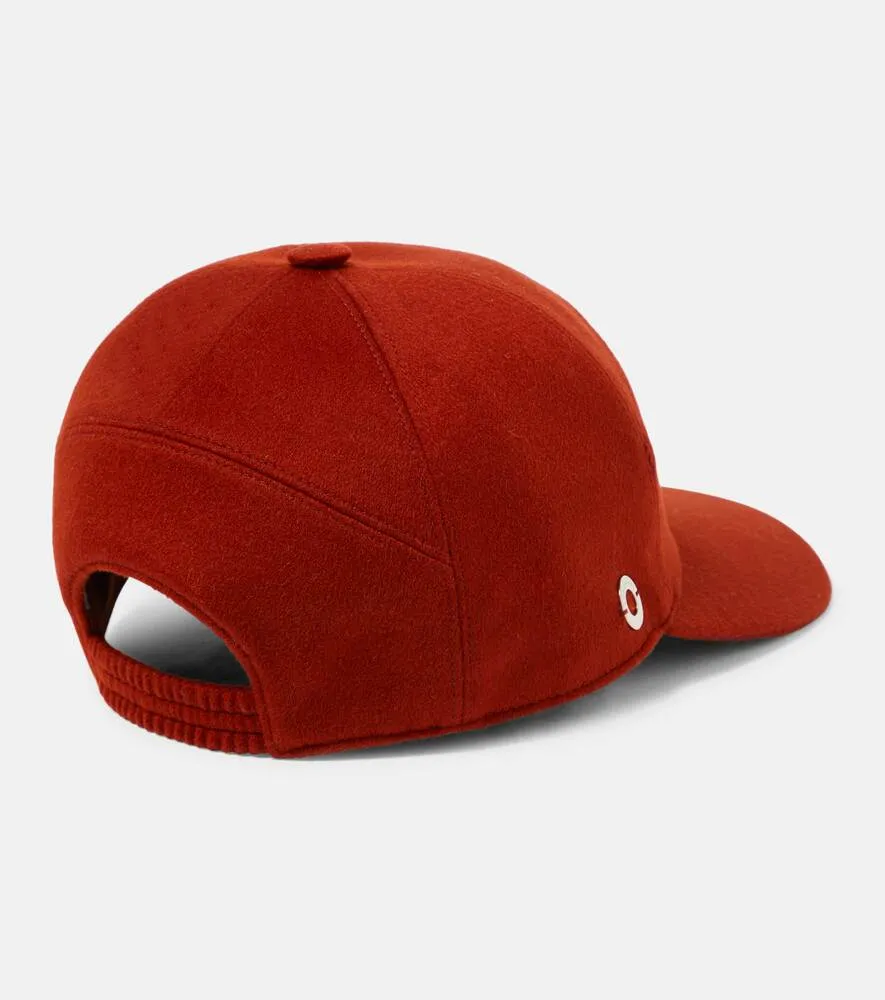 Cashmere baseball cap Loro Piana, red