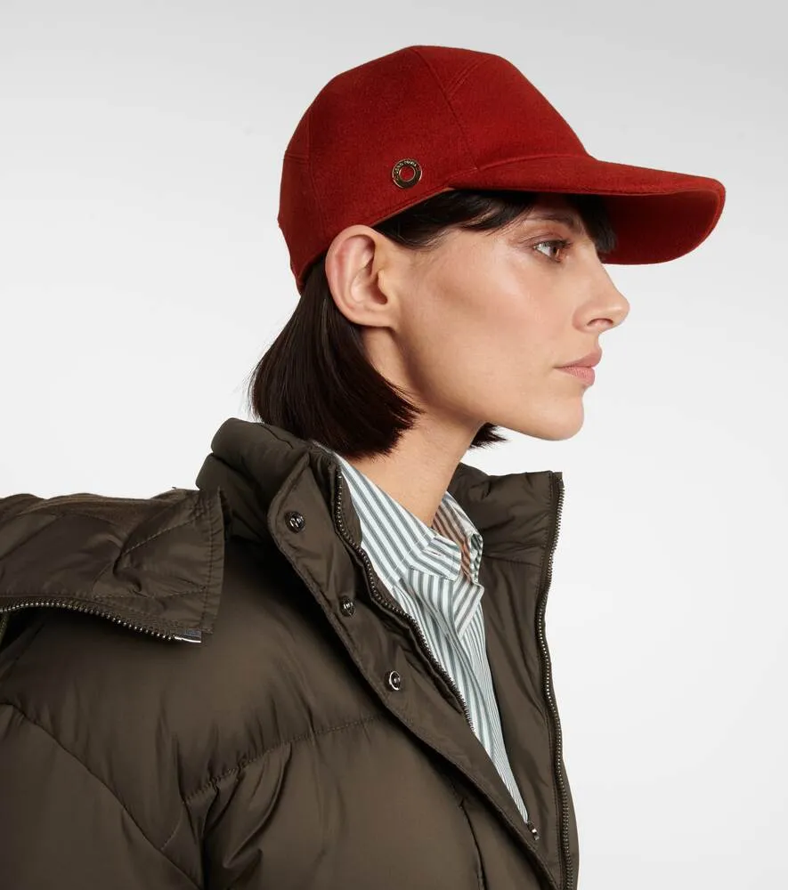 Cashmere baseball cap Loro Piana, red