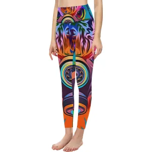 COLORING OWL High-Waisted Leggings