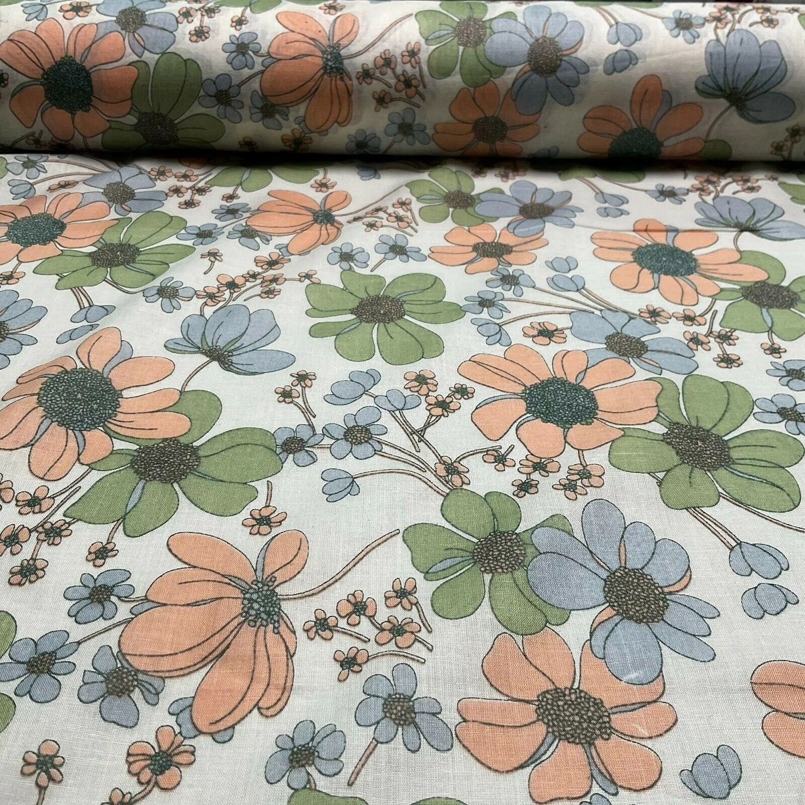 Cotton Voile Pastel Summer Floral Printed Dress fabric 111cm M1593