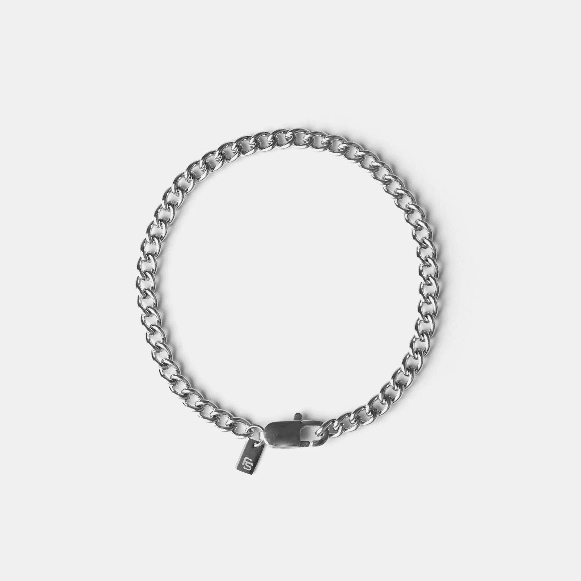 Curb Link 5mm Bracelet | Silver