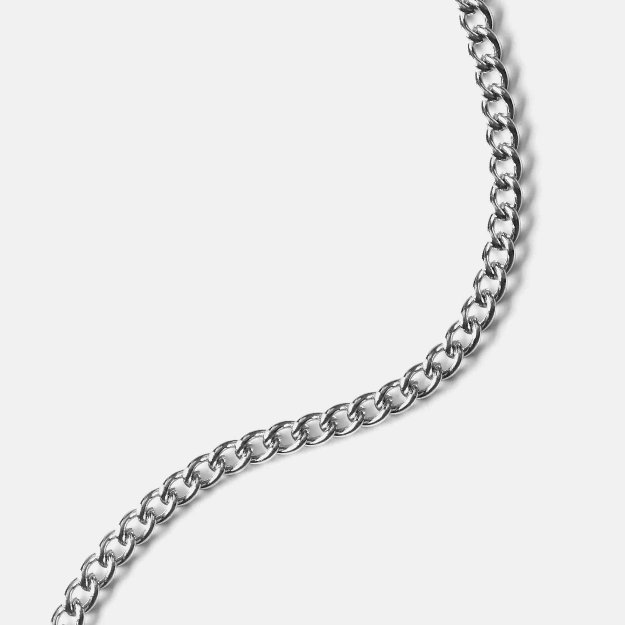 Curb Link 5mm Bracelet | Silver