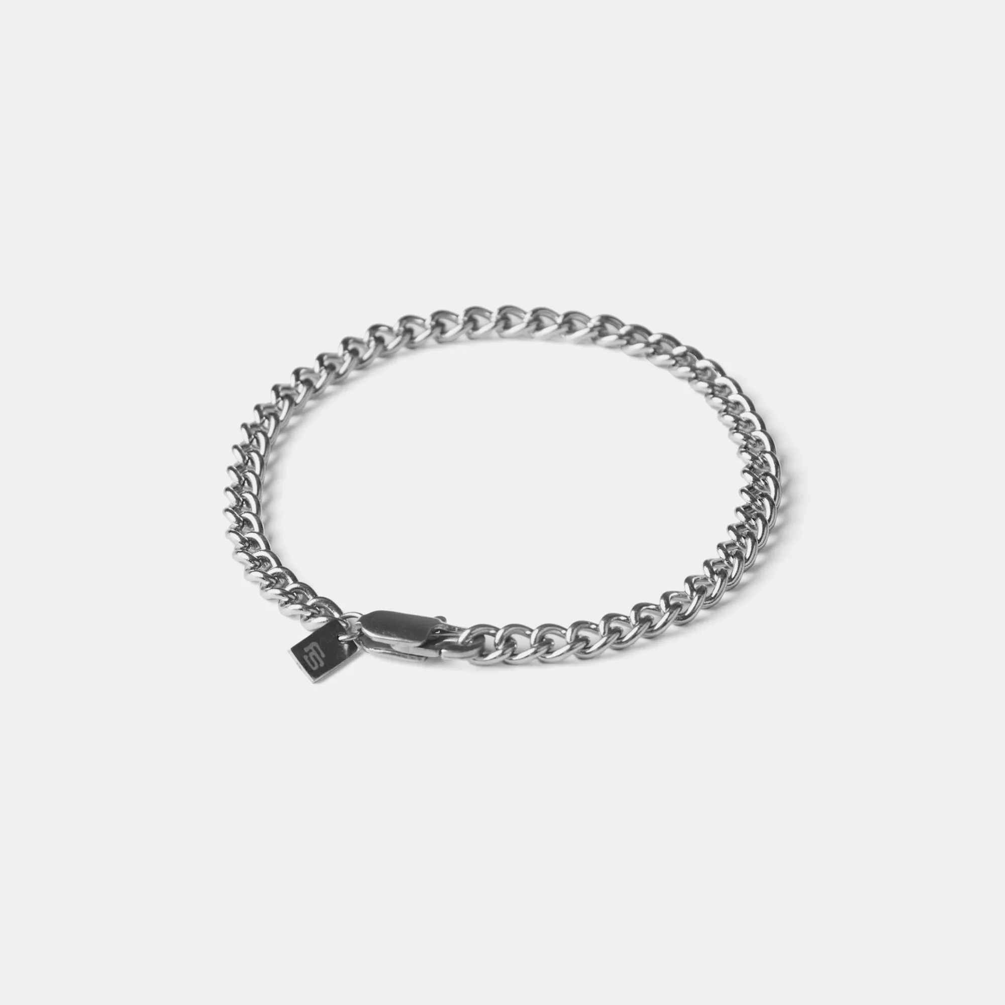 Curb Link 5mm Bracelet | Silver