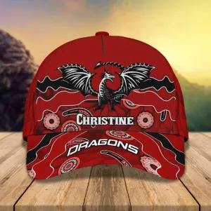 Customized Dragon 3D Baseball Cap for Girlfriend, Dragon Hat for Her Who Loves Dragon