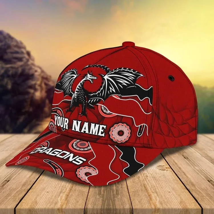 Customized Dragon 3D Baseball Cap for Girlfriend, Dragon Hat for Her Who Loves Dragon