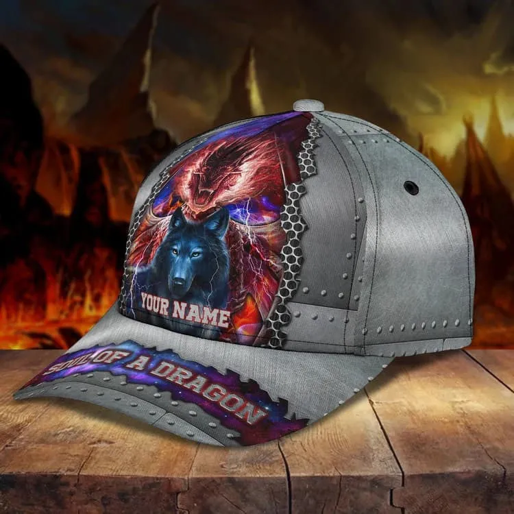 Customized Dragon 3D Baseball Cap for Girlfriend, Dragon Hat for Her Who Loves Dragon