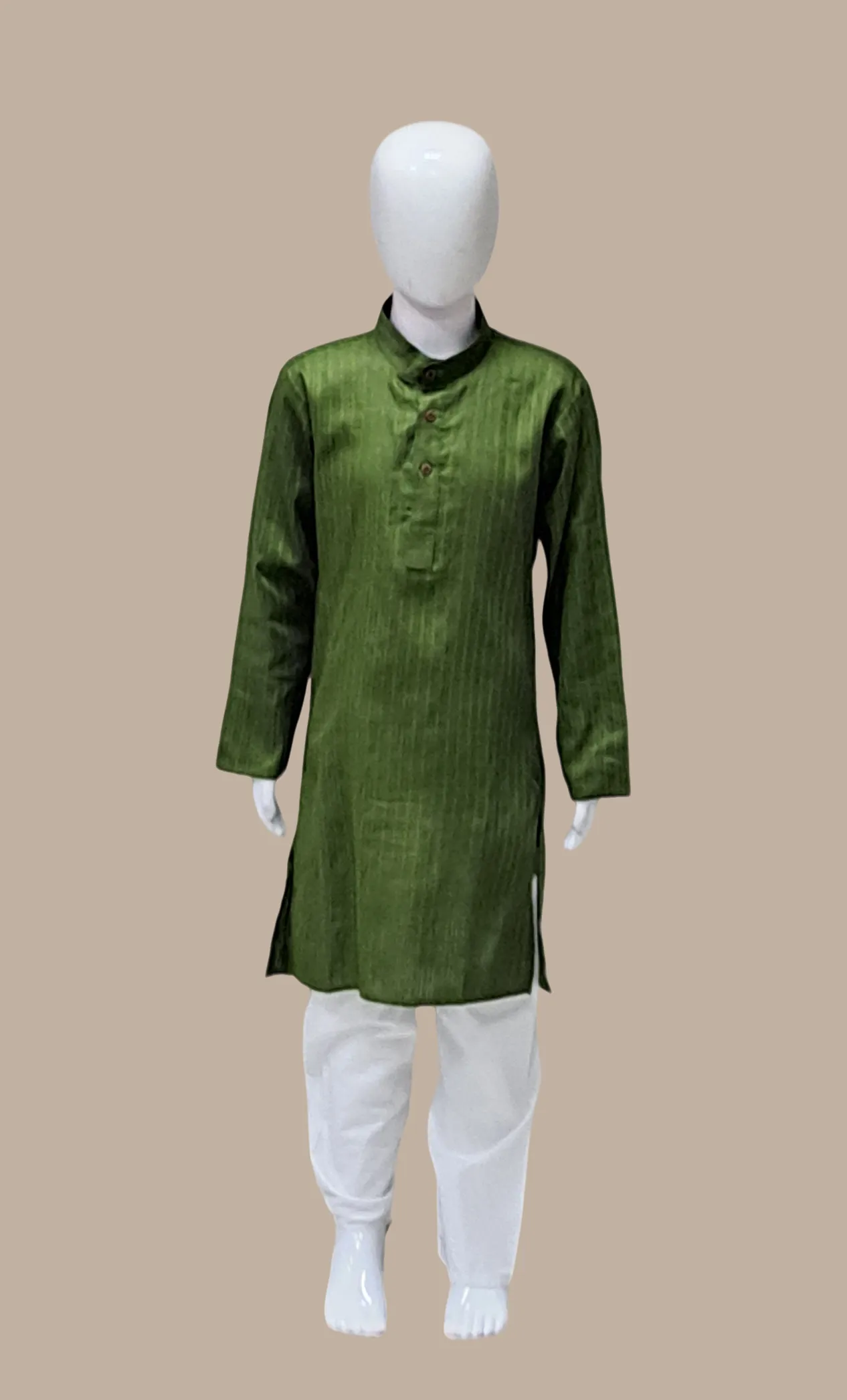 Dark Olive Kurta Set