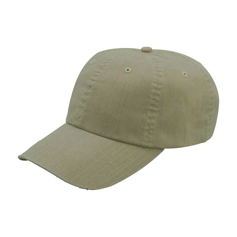 Distressed Dirty Wash Herringbone Cap