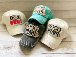 Distressed Dog Mom Baseball Hat Women, Christmas Gift, Dog Lover Gift, Dog Mama