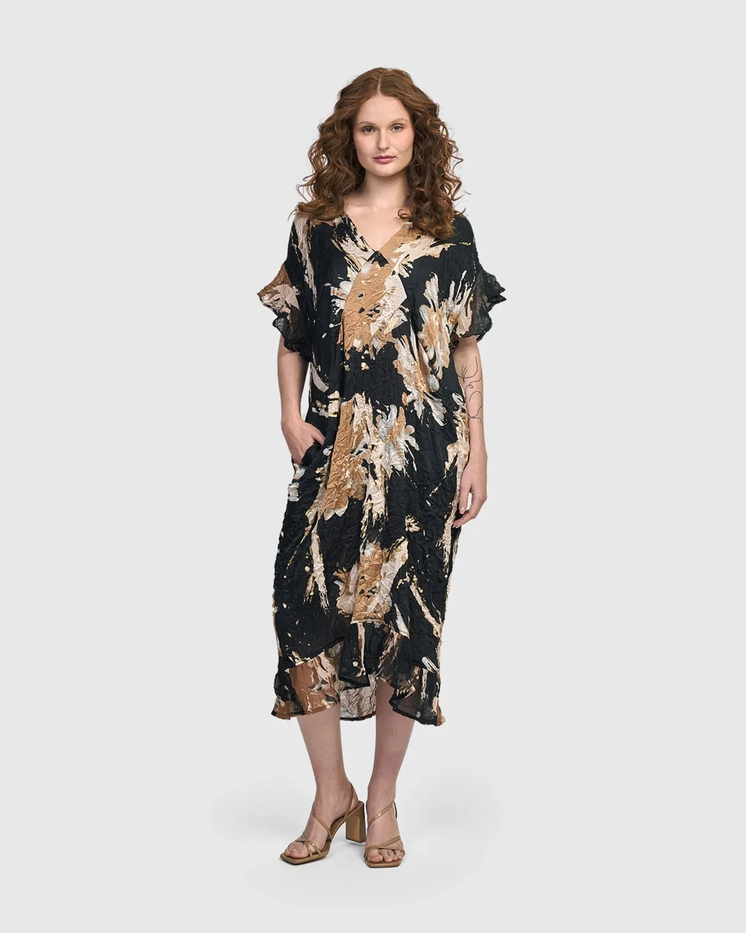 ED175 Fiona Midi Dress, Shimmer