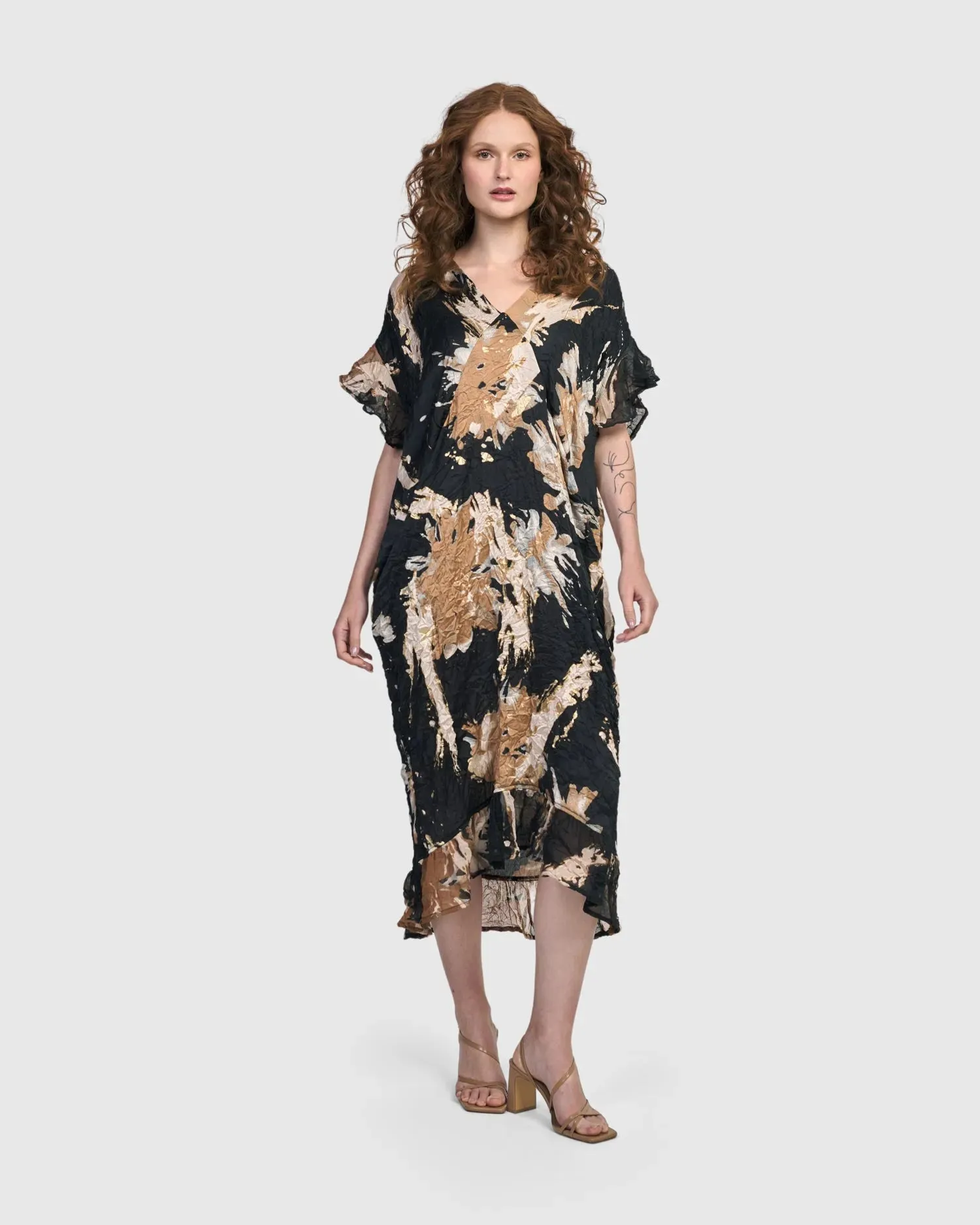 ED175 Fiona Midi Dress, Shimmer