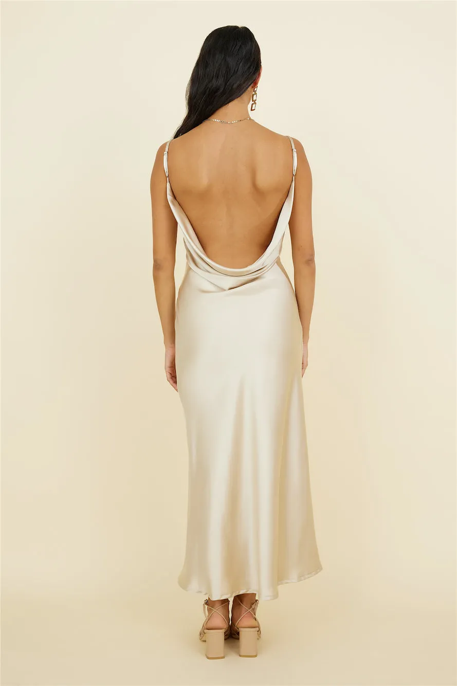 Eidetic Memories Maxi Dress Champagne