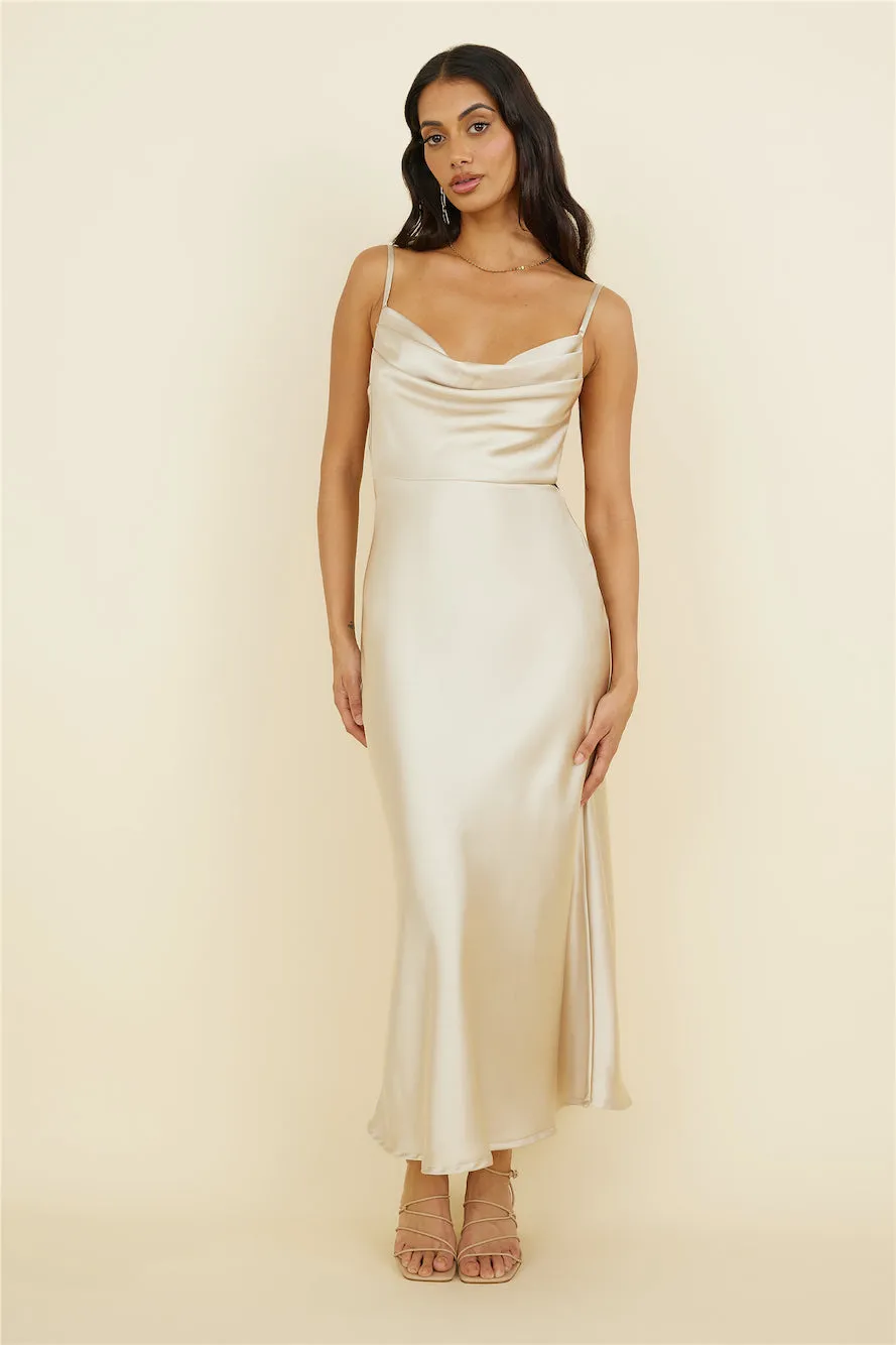 Eidetic Memories Maxi Dress Champagne