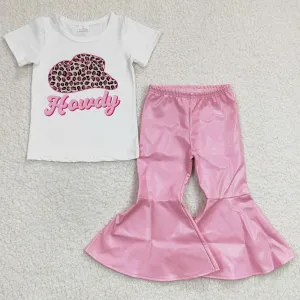 Fashion Baby Girls Clothes Short Sleeve Bell Pants Outfits GSPO0470