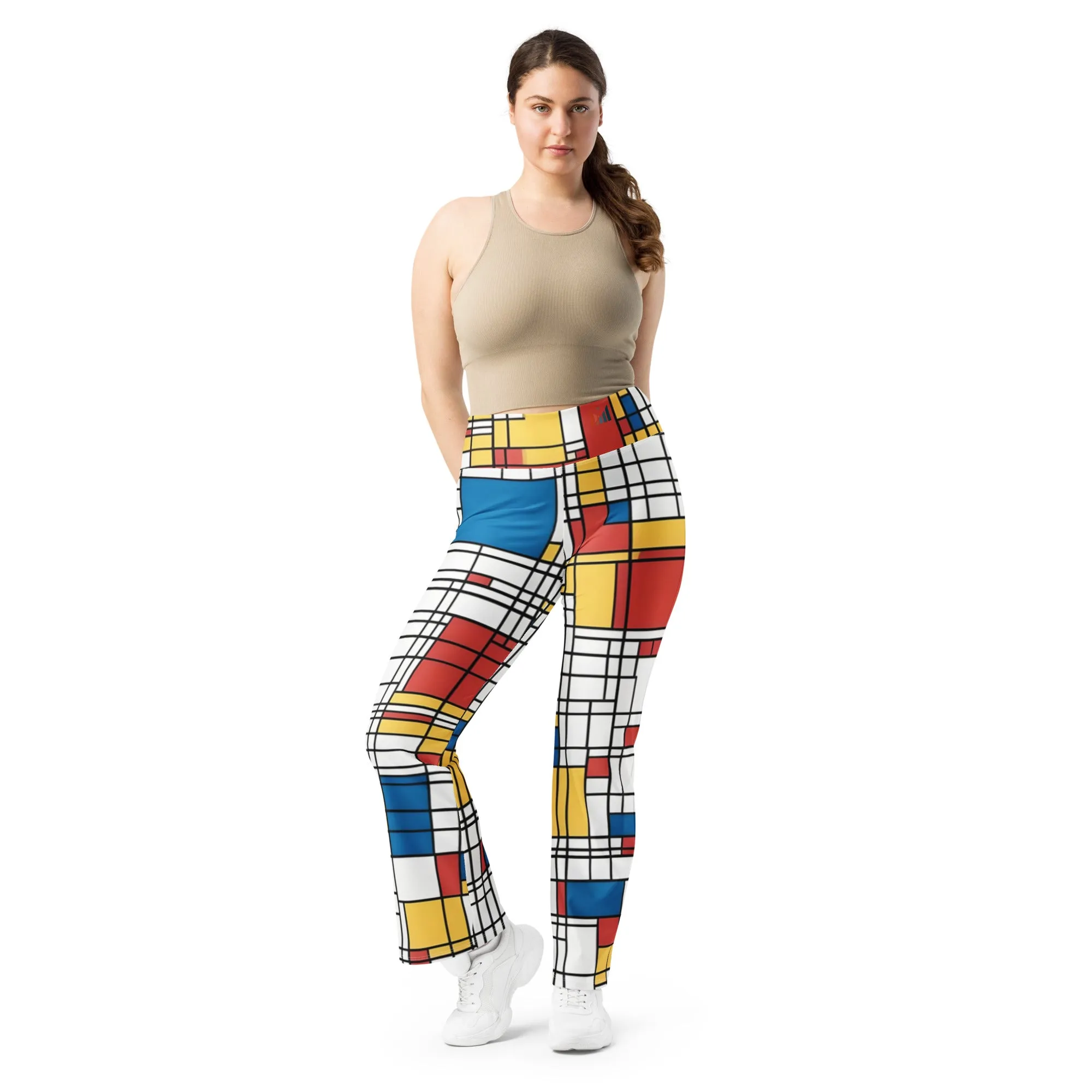 Flare leggings / Piet Mondrian / AI created / Outfit for festival