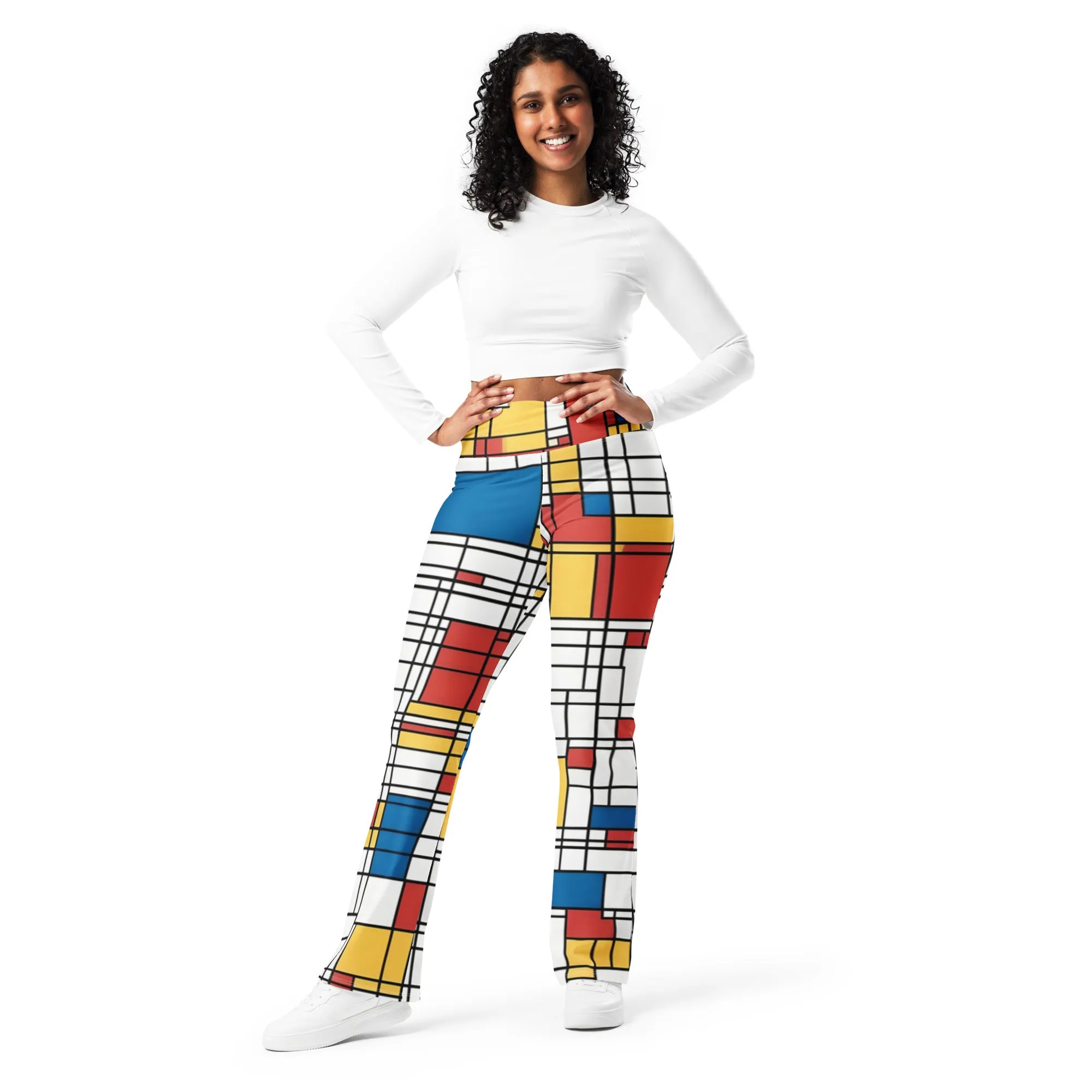 Flare leggings / Piet Mondrian / AI created / Outfit for festival