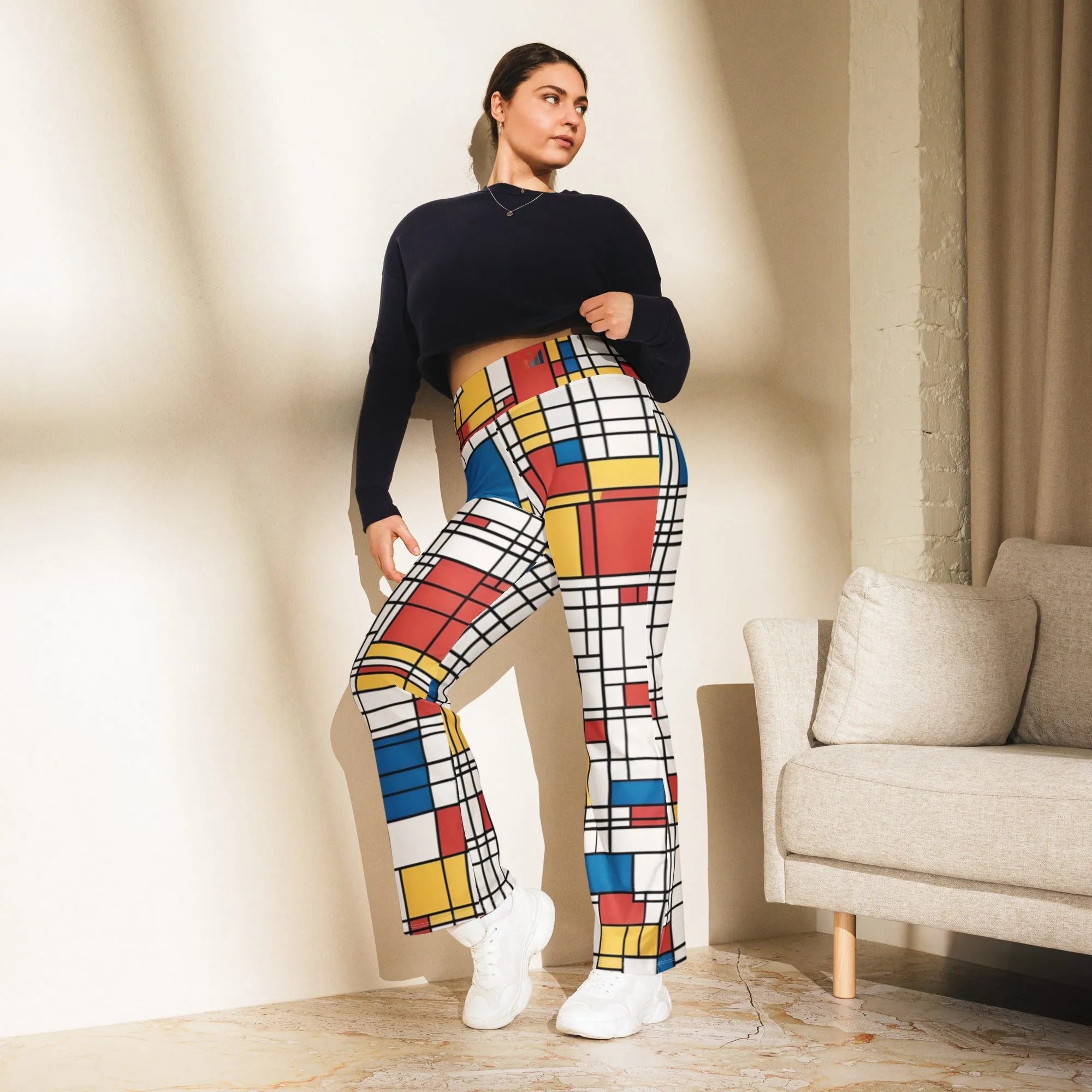 Flare leggings / Piet Mondrian / AI created / Outfit for festival