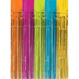 Fringed Doorway Curtain - Multicolor