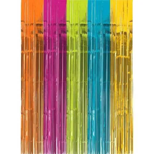 Fringed Doorway Curtain - Multicolor