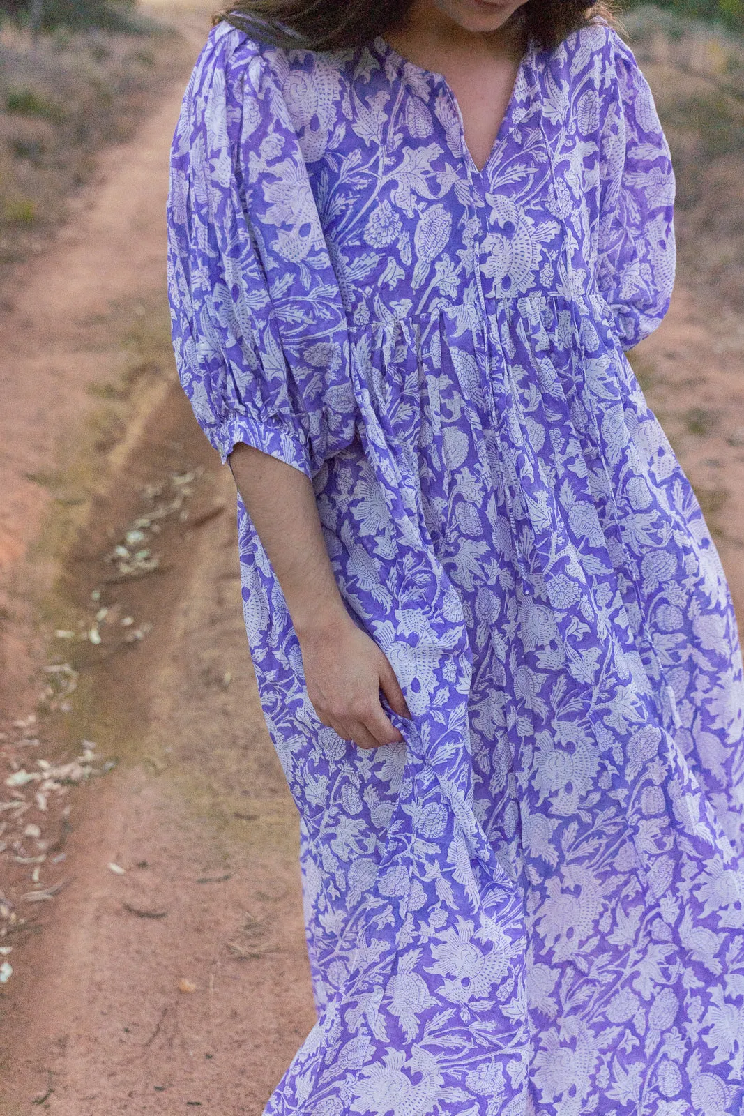 Grace and May Block Print Maxi