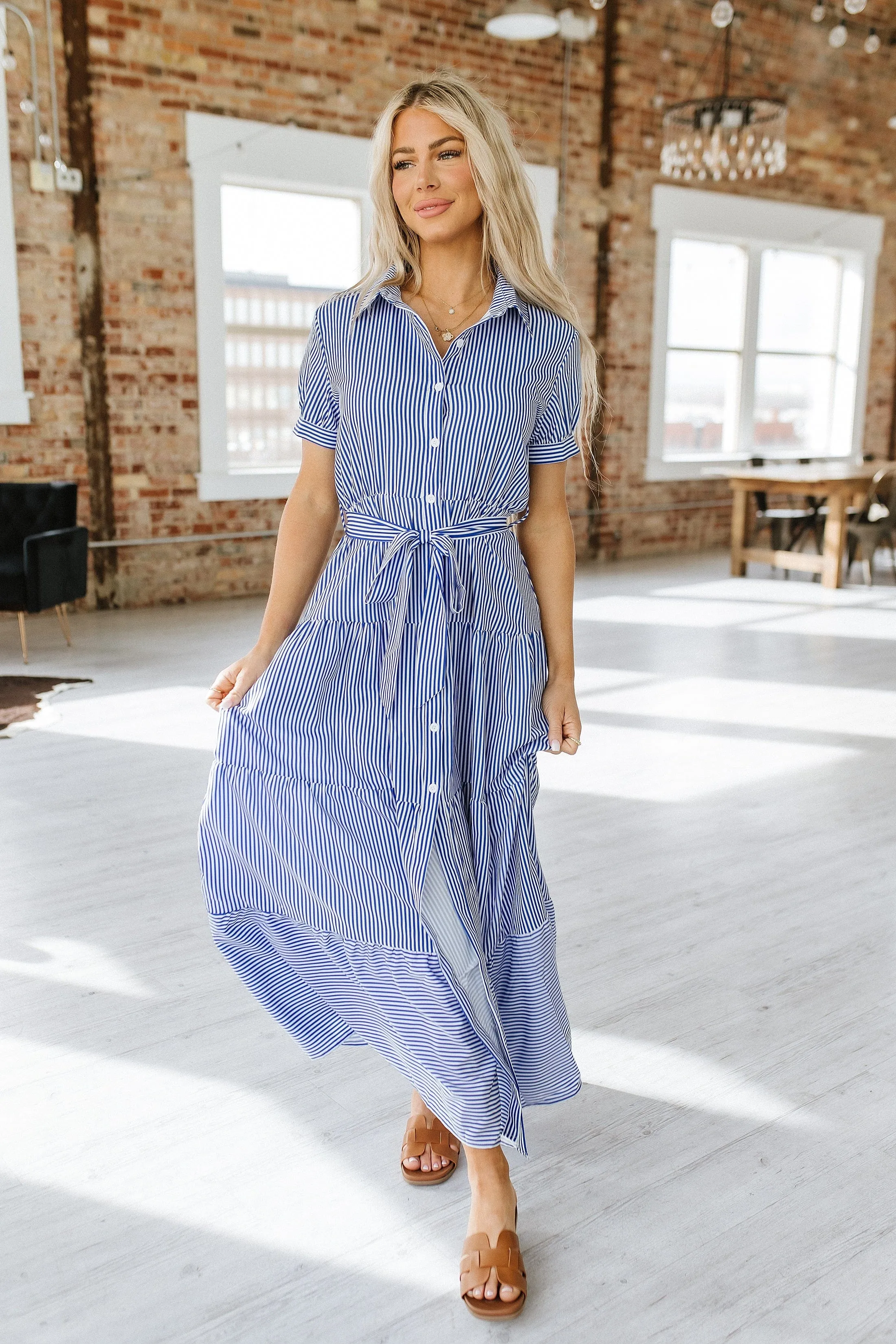 Grover Button Front Maxi Dress | S-XL