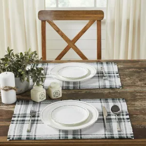 Harper Plaid Fringed Placemats - Set of 2