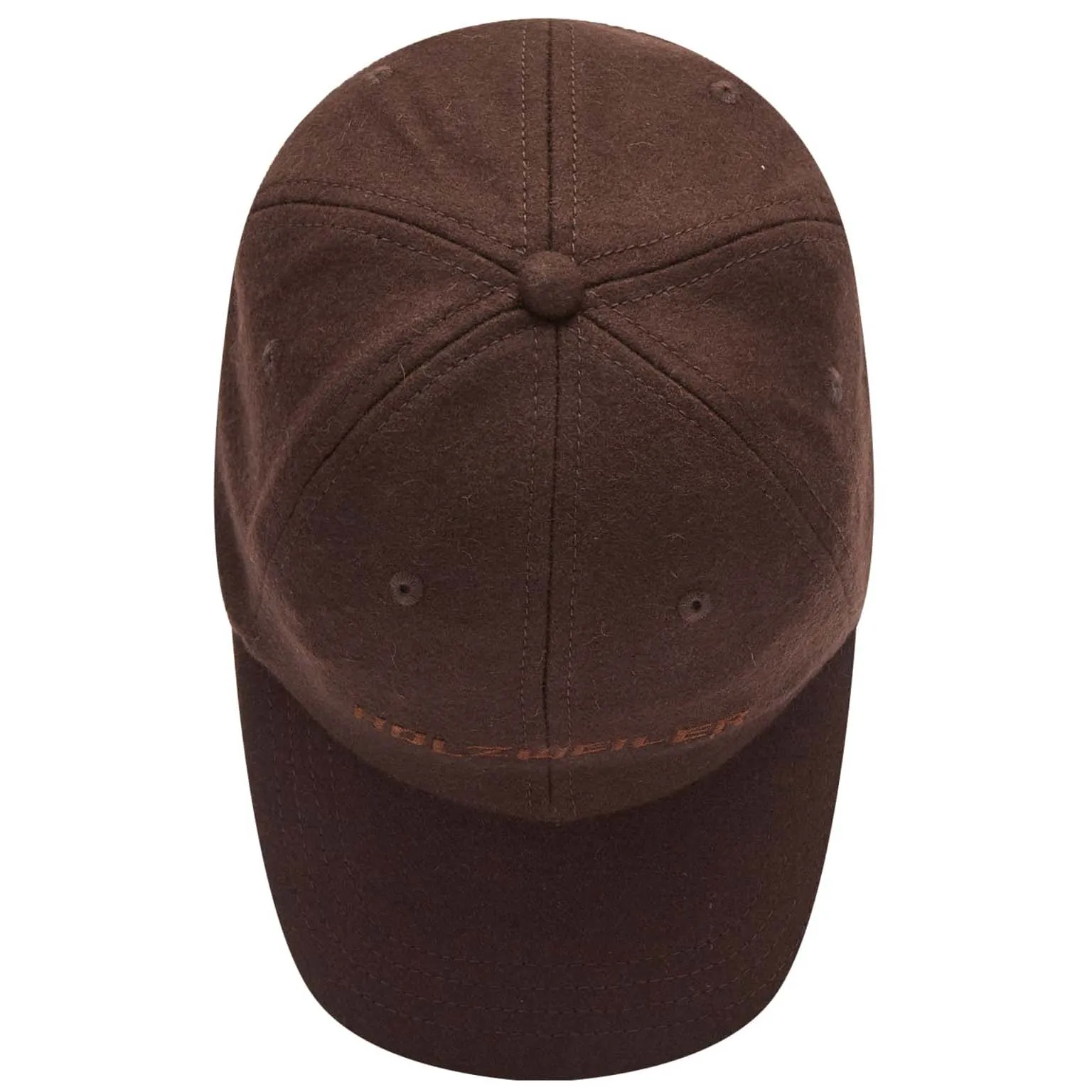 Holzweiler Sonnet Cracked Logo Baseball Cap, dark brown