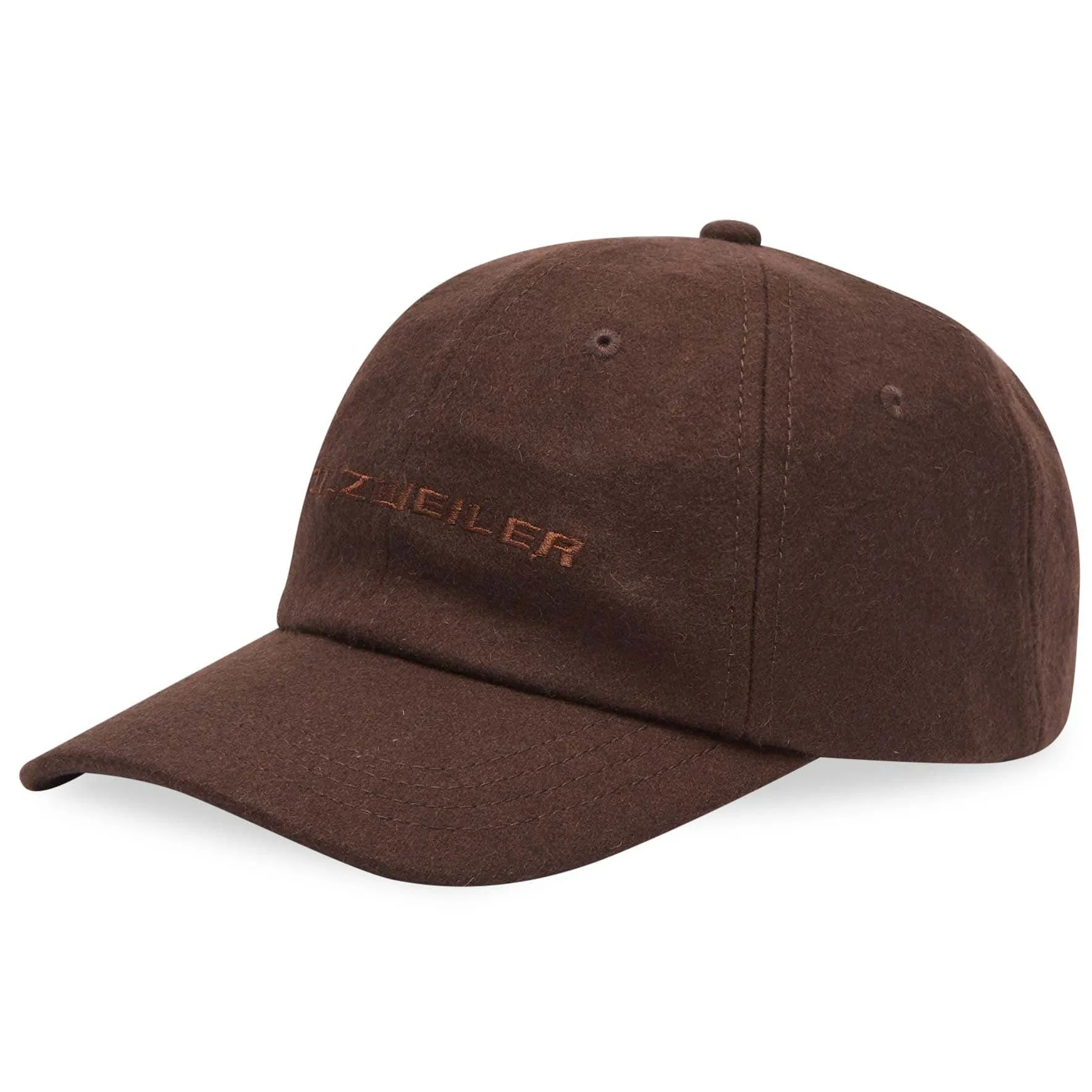 Holzweiler Sonnet Cracked Logo Baseball Cap, dark brown