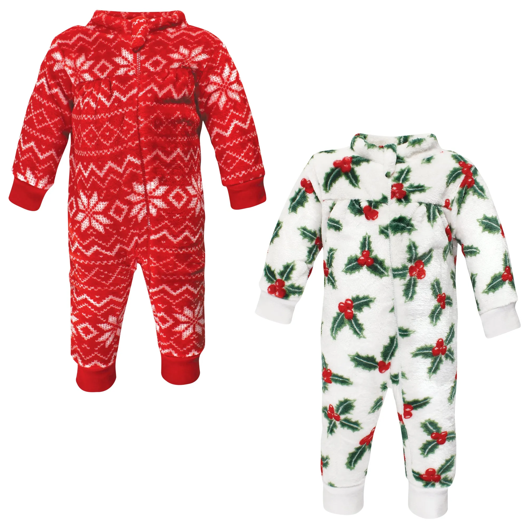 Hudson Baby Plush Jumpsuits, Holly