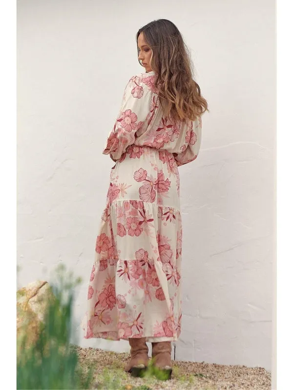 JAASE Lucie Print Otto Maxi Dress