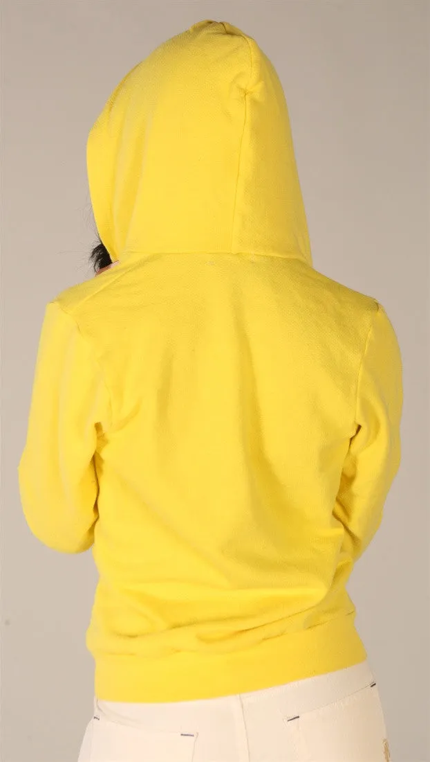 Kinkate Unisex Zip Up Hoodie Yellow