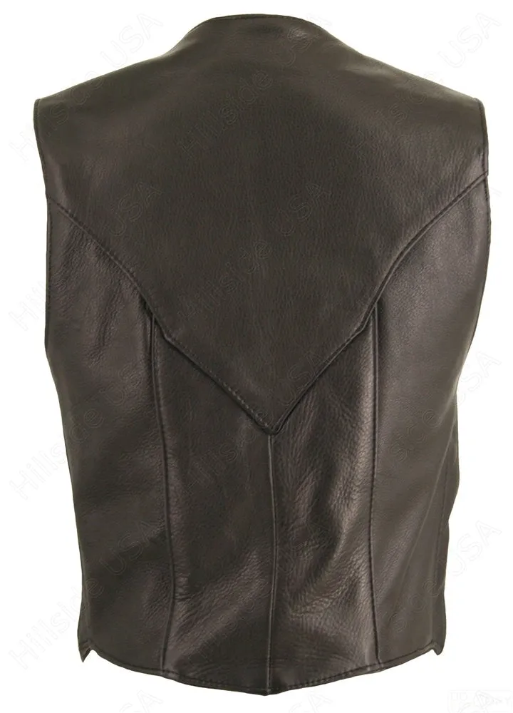 Ladies Made in USA Naked Leather Motorcycle Vest