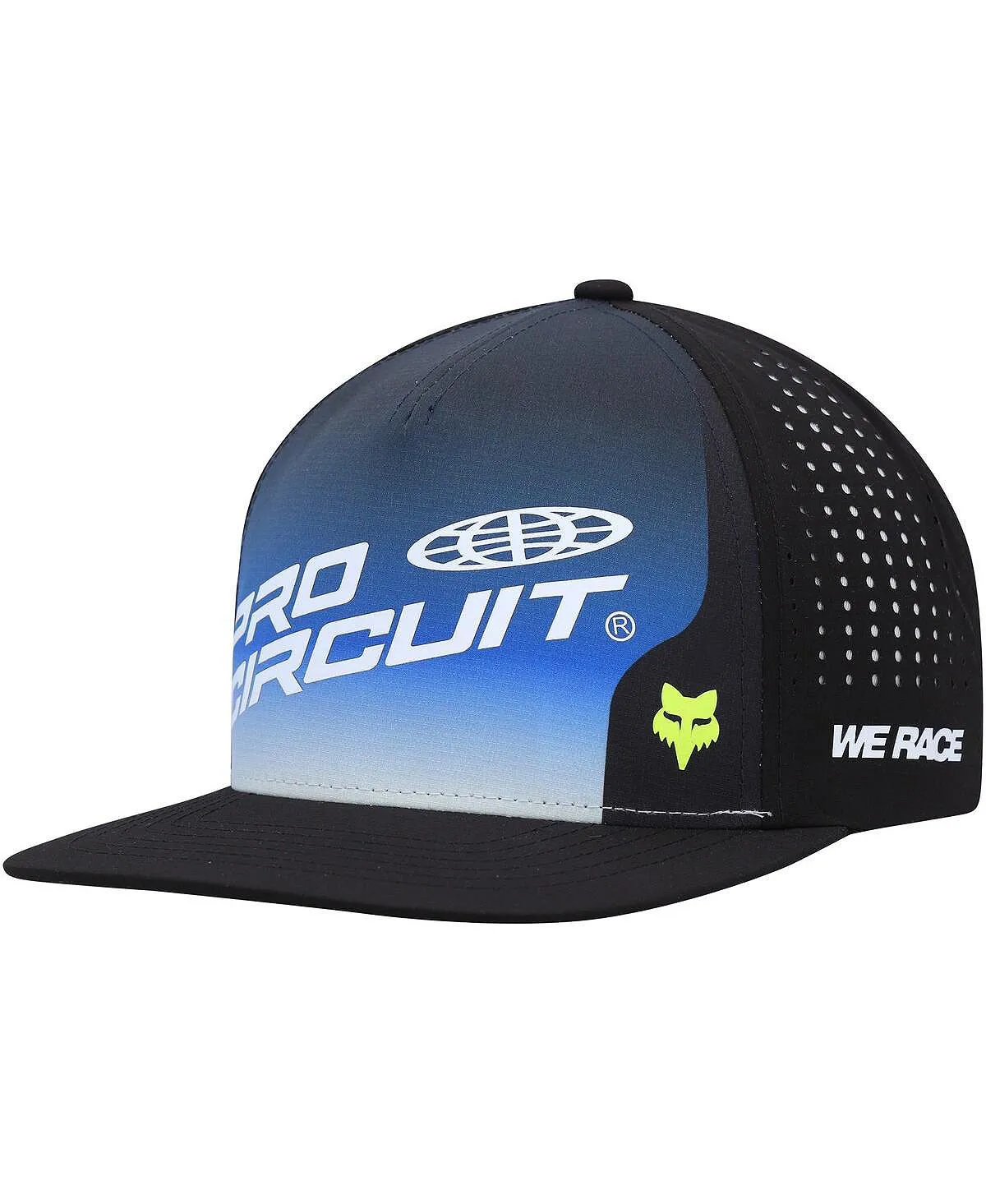 Men's Adjustable Snapback Foyl Pro Circuit Baseball Cap Blue/Black Fox