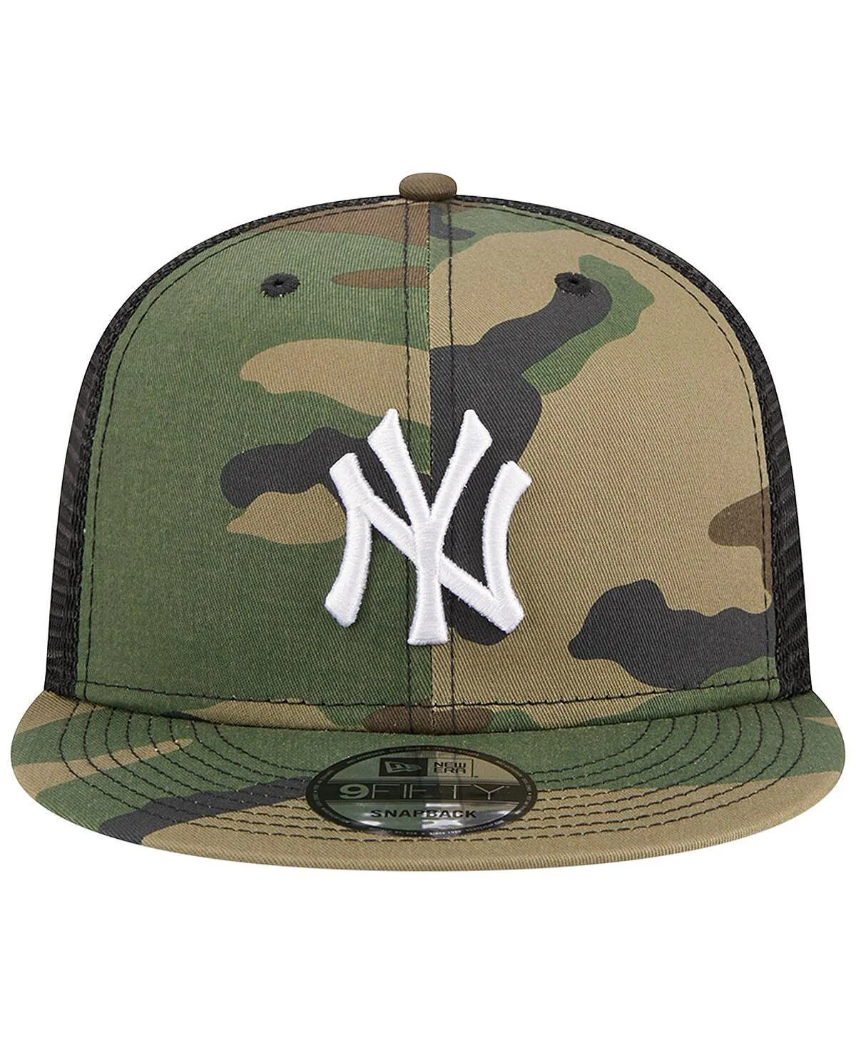 Men's Camo Snapback Cap New York Yankees Woodland Camo Trucker 9FIFTY New Era