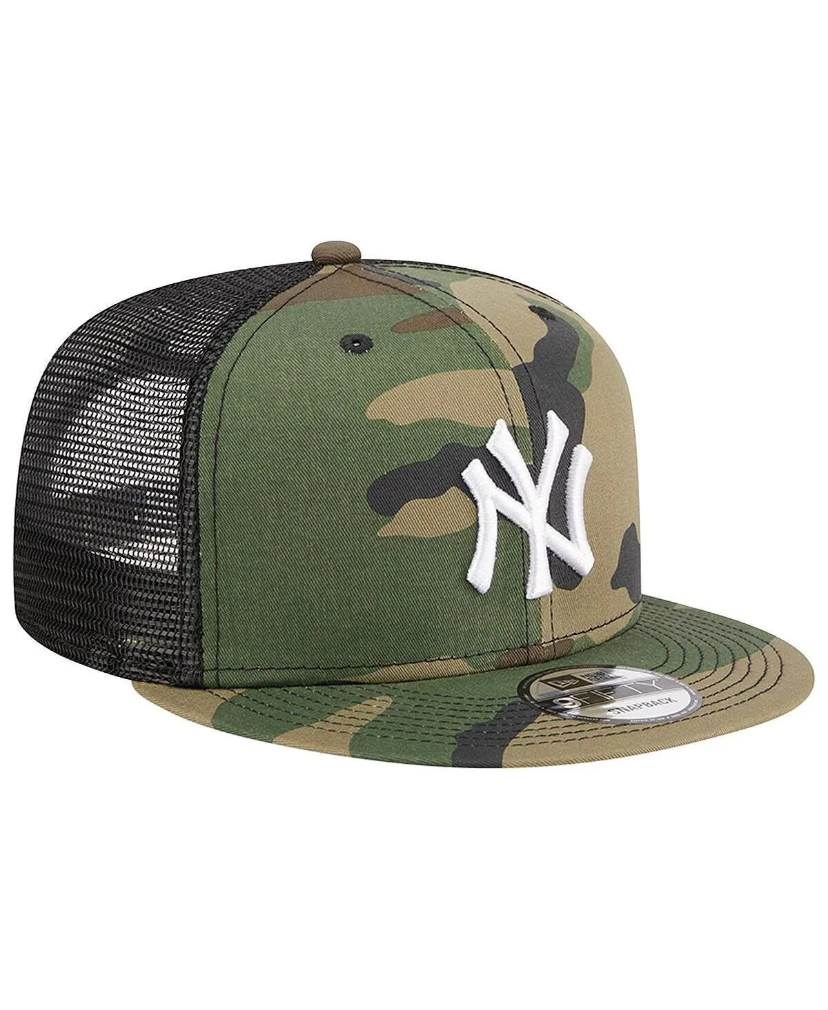 Men's Camo Snapback Cap New York Yankees Woodland Camo Trucker 9FIFTY New Era