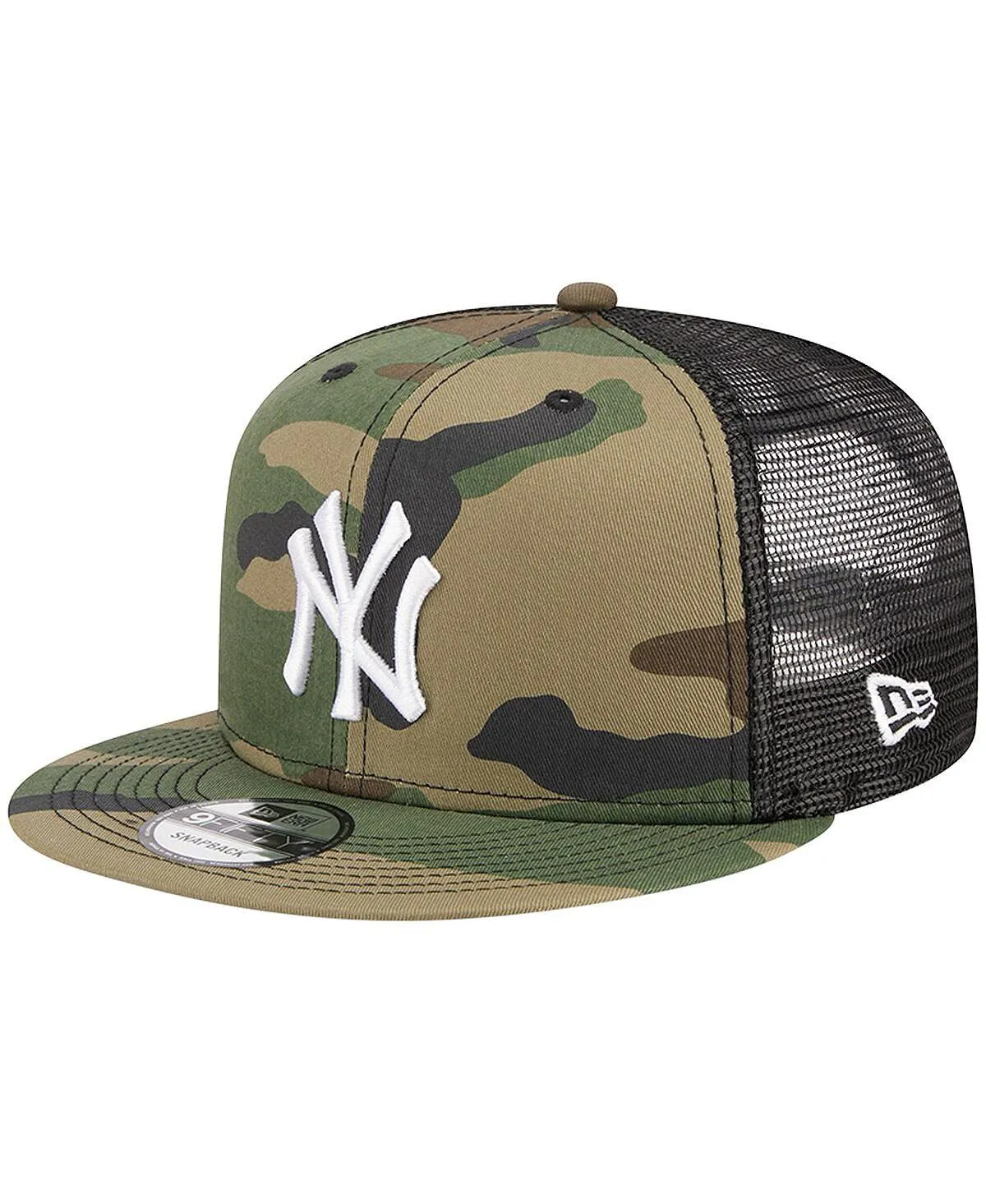 Men's Camo Snapback Cap New York Yankees Woodland Camo Trucker 9FIFTY New Era