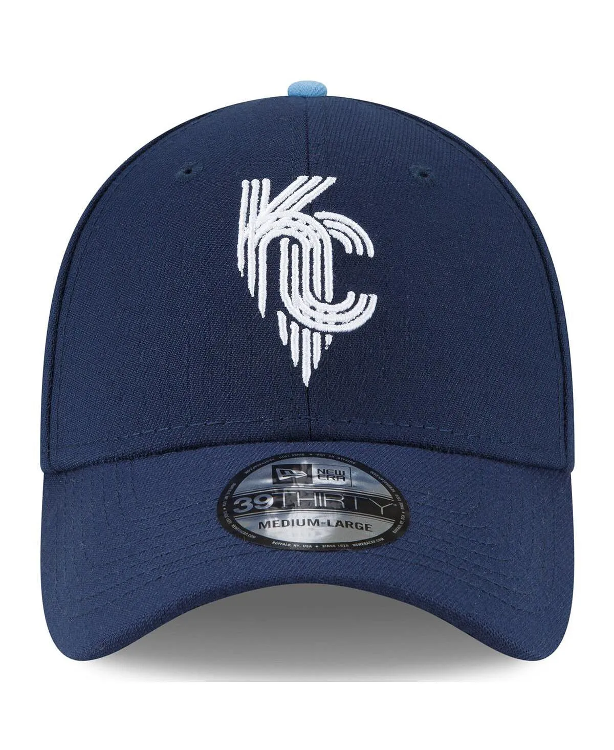 Men's Navy Blue Kansas City Royals 2022 City Connect 39THIRTY Flex Hat New Era