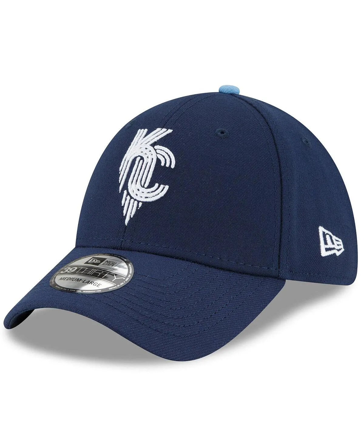 Men's Navy Blue Kansas City Royals 2022 City Connect 39THIRTY Flex Hat New Era