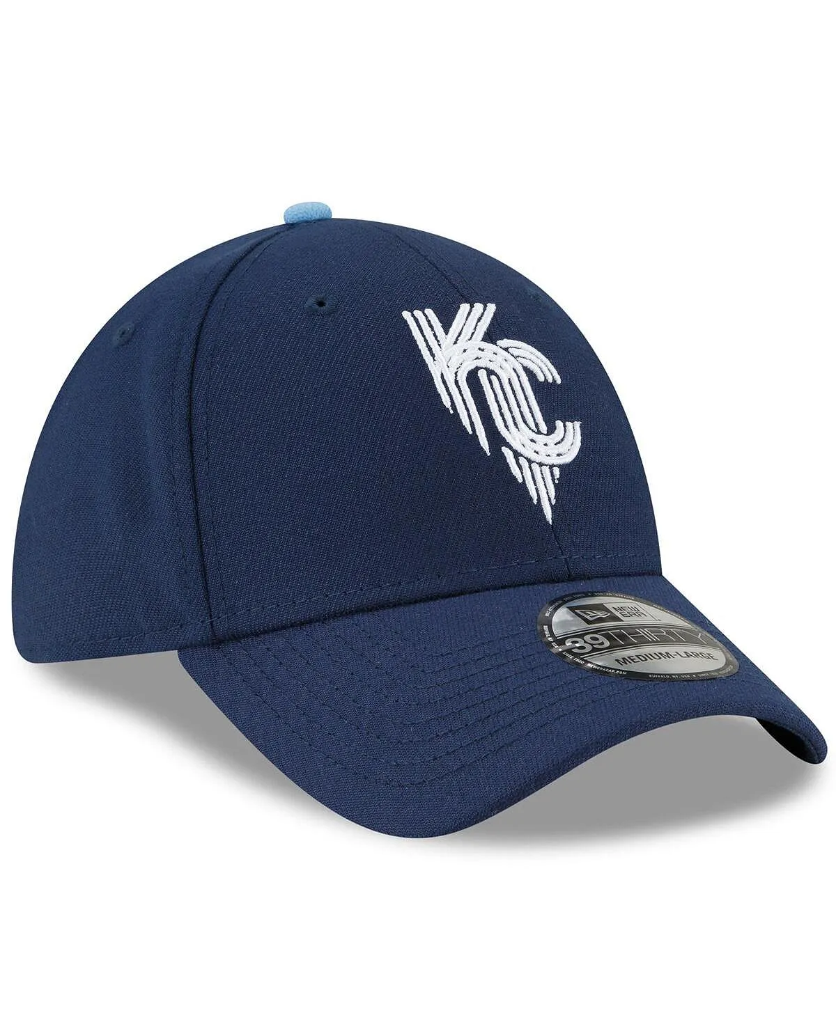 Men's Navy Blue Kansas City Royals 2022 City Connect 39THIRTY Flex Hat New Era